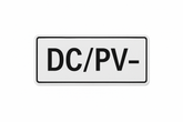 SMA 86-110500.01 – DC/PV- Sticker (100 × 45 mm)